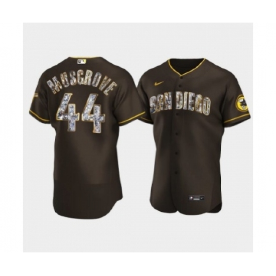 Men's San Diego Padres 44 Joe Musgrove Diamond Edition Brown Jersey