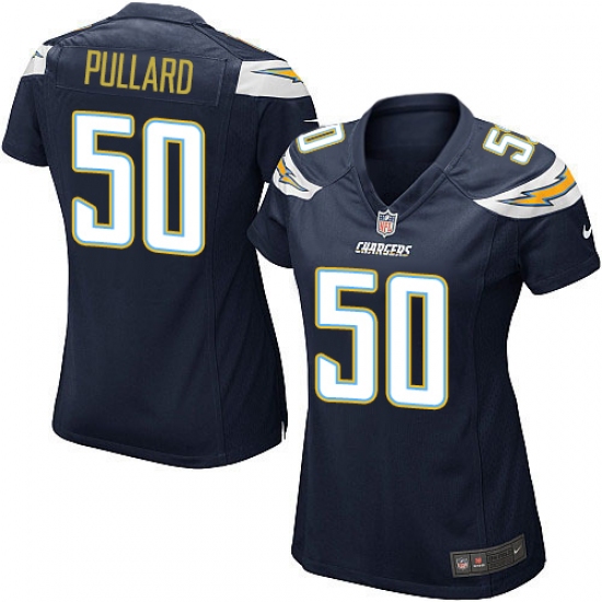 Women's Nike Los Angeles Chargers 50 Hayes Pullard Game Navy Blue Team Color NFL Jersey