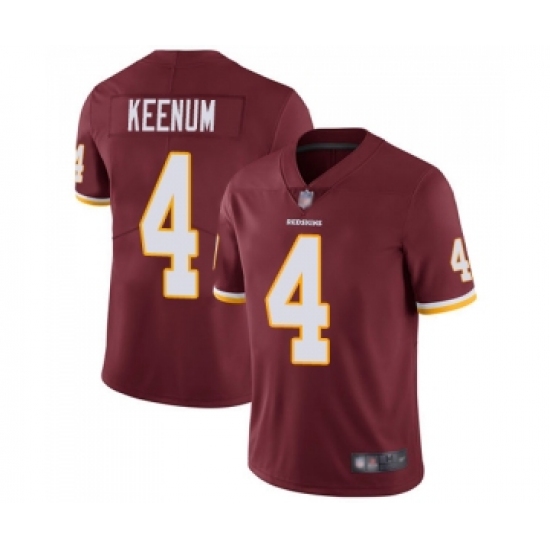 Youth Washington Redskins 4 Case Keenum Burgundy Red Team Color Vapor Untouchable Limited Player Football Jerseys