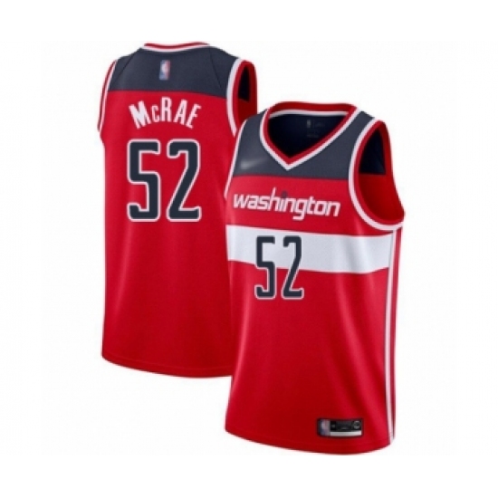 Women's Washington Wizards 52 Jordan McRae Swingman Red Basketball Jersey - Icon Edition