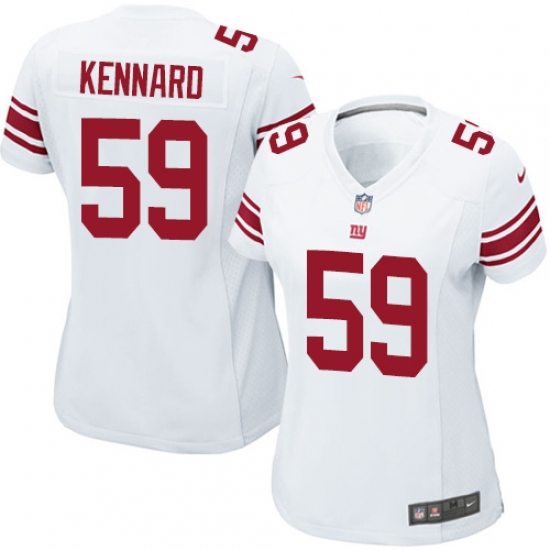 Women's Nike New York Giants 59 Devon Kennard Game White NFL Jersey