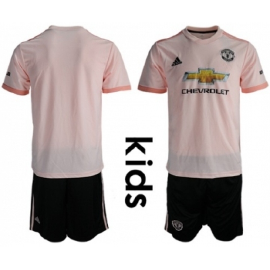 Manchester United Blank Away Kid Soccer Club Jersey