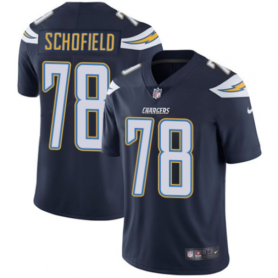 Youth Nike Los Angeles Chargers 78 Michael Schofield Navy Blue Team Color Vapor Untouchable Limited Player NFL Jersey