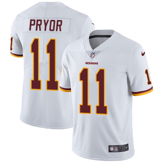 Men's Nike Washington Redskins 11 Terrelle Pryor White Vapor Untouchable Limited Player NFL Jersey