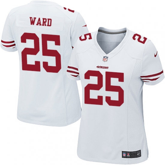 Women's Nike San Francisco 49ers 25 Jimmie Ward Game White NFL Jersey