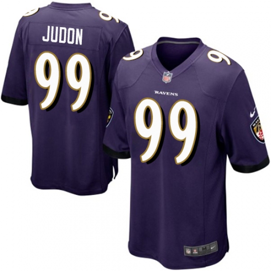 Men's Nike Baltimore Ravens 99 Matt Judon Game Purple Team Color NFL Jersey