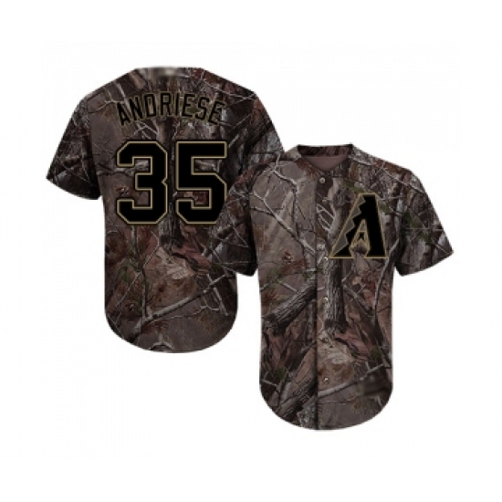 Youth Arizona Diamondbacks 35 Matt Andriese Authentic Camo Realtree Collection Flex Base Baseball Jersey