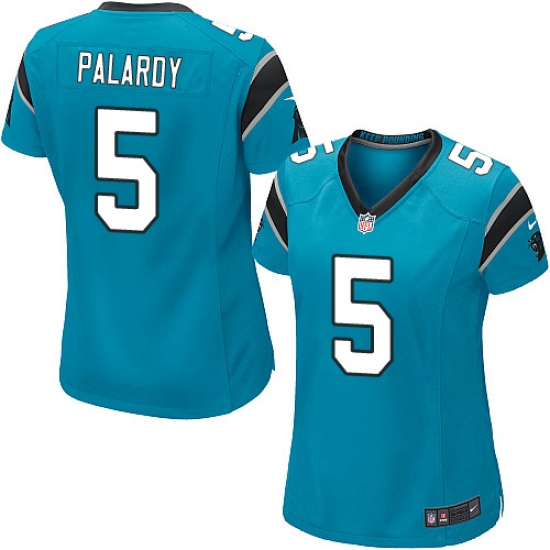 Women's Nike Carolina Panthers 5 Michael Palardy Game Blue Alternate NFL Jersey