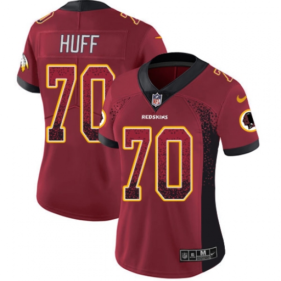 Women's Nike Washington Redskins 70 Sam Huff Limited Red Rush Drift Fashion NFL Jersey