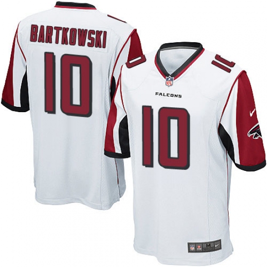 Men's Nike Atlanta Falcons 10 Steve Bartkowski Game White NFL Jersey