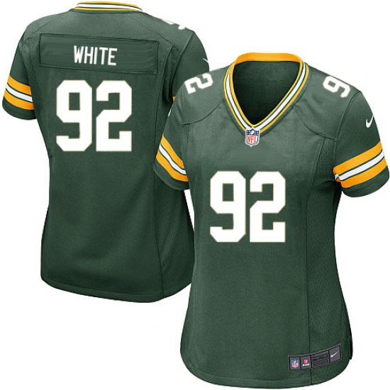 Women's Nike Green Bay Packers 92 Reggie White Game Green Team Color NFL Jersey