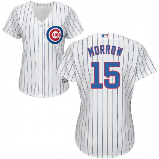 Women's Majestic Chicago Cubs 15 Brandon Morrow Replica White Home Cool Base MLB Jersey