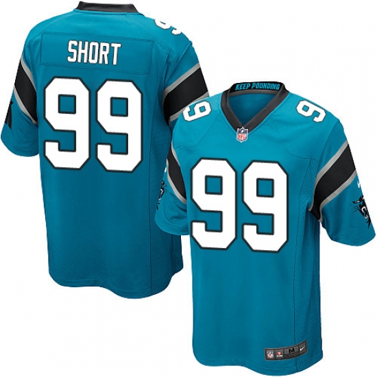 Men's Nike Carolina Panthers 99 Kawann Short Game Blue Alternate NFL Jersey