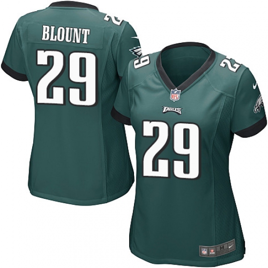 Women's Nike Philadelphia Eagles 29 LeGarrette Blount Game Midnight Green Team Color NFL Jersey