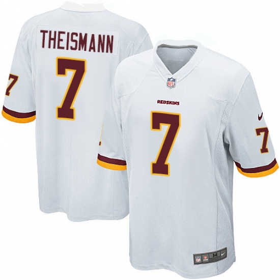 Men's Nike Washington Redskins 7 Joe Theismann Game White NFL Jersey