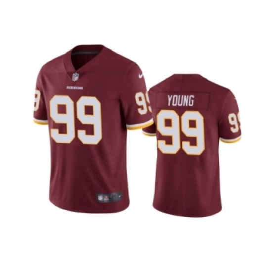 Washington Redskins 99 Chase Young Burgundy 2020 NFL Draft Vapor Limited Jersey