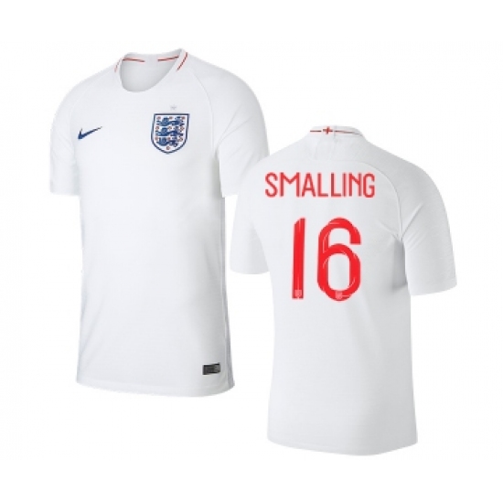 England 16 Smalling Home Thai Version Soccer Country Jersey