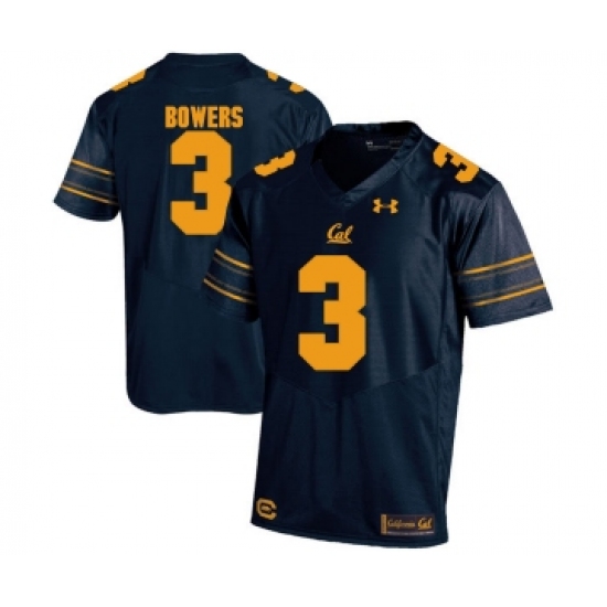 California Golden Bears 3 Ross Bowers Navy College Football Jersey