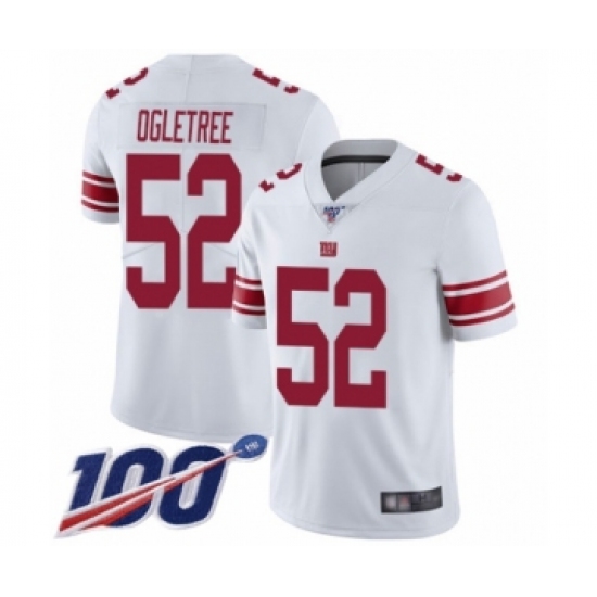 Men's New York Giants 52 Alec Ogletree White Vapor Untouchable Limited Player 100th Season Football Jersey