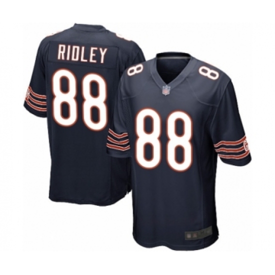 Men's Chicago Bears 88 Riley Ridley Game Navy Blue Team Color Football Jersey