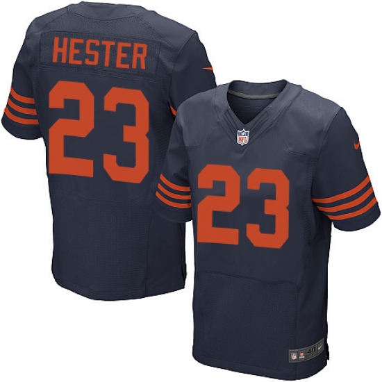 Men's Nike Chicago Bears 23 Devin Hester Elite Navy Blue Alternate NFL Jersey