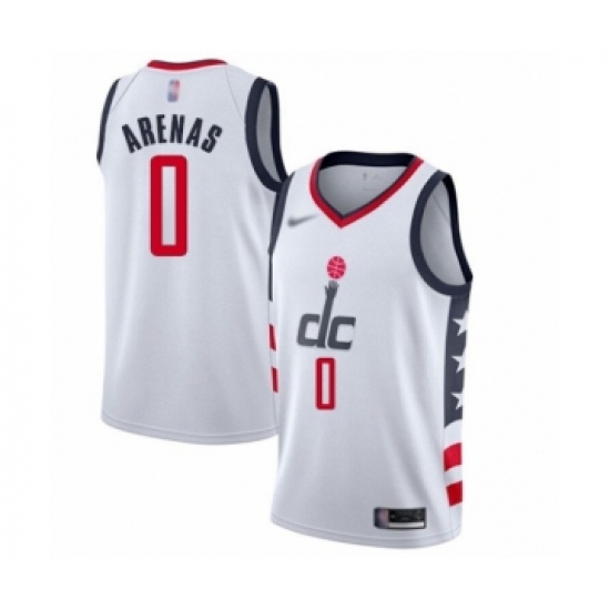 Women's Washington Wizards 0 Gilbert Arenas Swingman White Basketball Jersey - 2019 20 City Edition