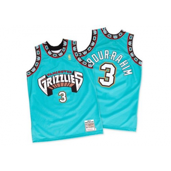 Men's Adidas Memphis Grizzlies 3 Shareef Abdur-Rahim Swingman Green Hardwood Classics Throwback NBA Jersey