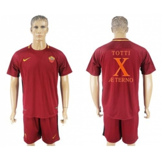 Roma 10 Totti Retire Soccer Club Jersey