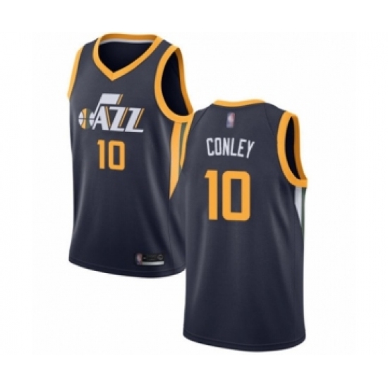 Youth Utah Jazz 10 Mike Conley Swingman Navy Blue Basketball Jersey - Icon Edition