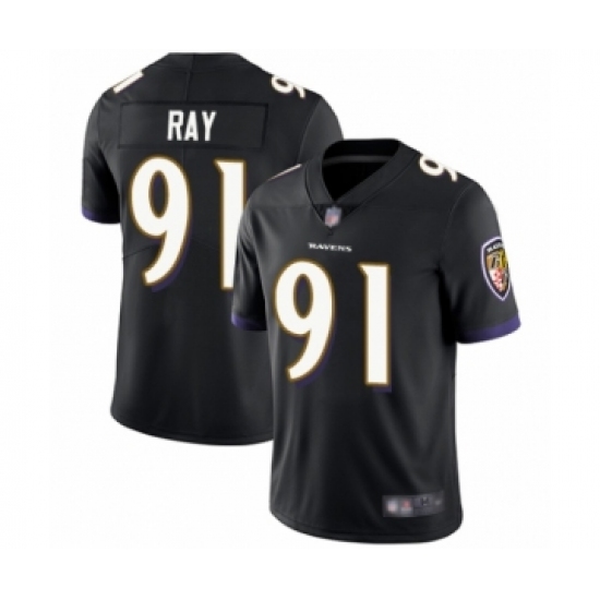 Youth Baltimore Ravens 91 Shane Ray Black Alternate Vapor Untouchable Limited Player Football Jersey