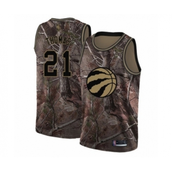 Women's Toronto Raptors 21 Matt Thomas Swingman Camo Realtree Collection Basketball Jersey