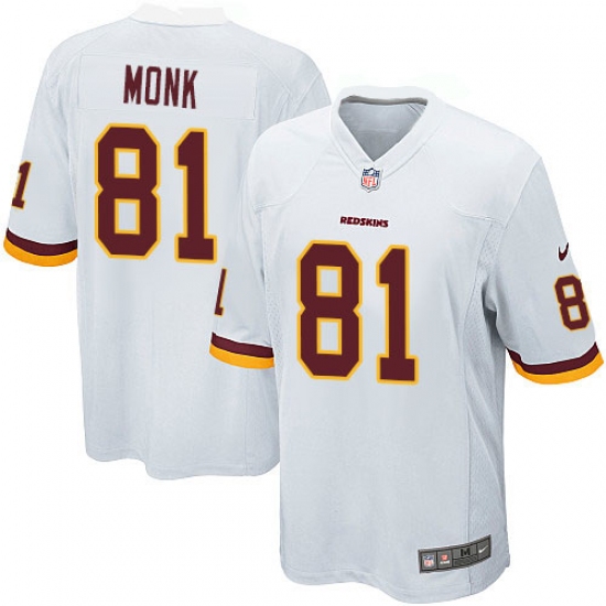 Men's Nike Washington Redskins 81 Art Monk Game White NFL Jersey