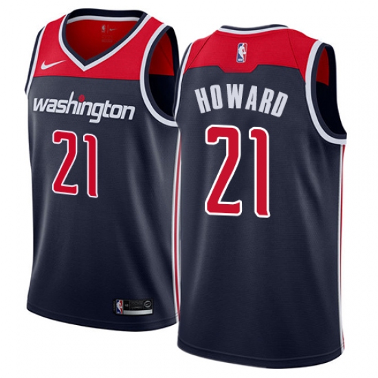 Men's Nike Washington Wizards 21 Dwight Howard Swingman Navy Blue NBA Jersey Statement Edition