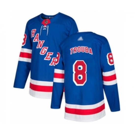 Youth New York Rangers 8 Jacob Trouba Authentic Royal Blue Home Hockey Jersey