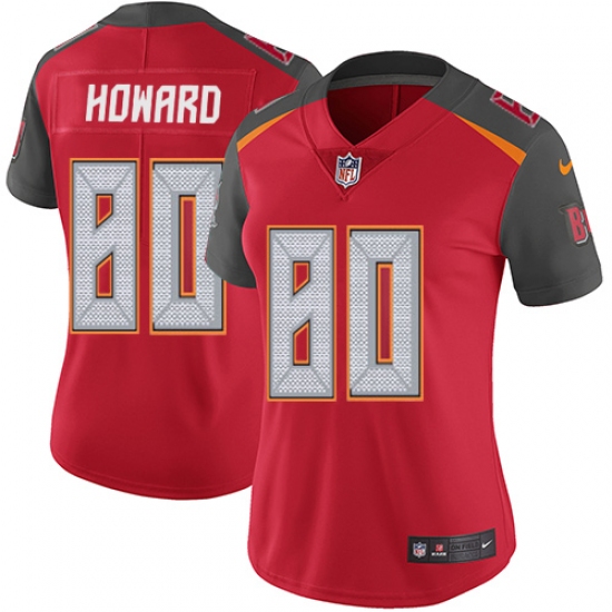 Women's Nike Tampa Bay Buccaneers 80 O. J. Howard Elite Red Team Color NFL Jersey