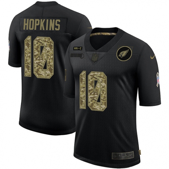 Men's Arizona Cardinals 10 DeAndre Hopkins Camo 2020 Salute To Service Limited Jersey