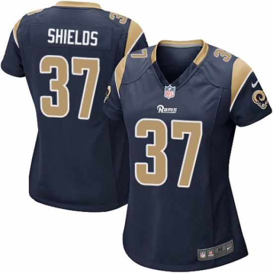 Women's Nike Los Angeles Rams 37 Sam Shields Game Navy Blue Team Color NFL Jersey