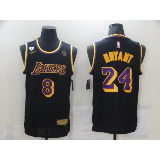 Men's Nike Los Angeles Lakers Kobe Bryant Swingman Black NBA Jersey