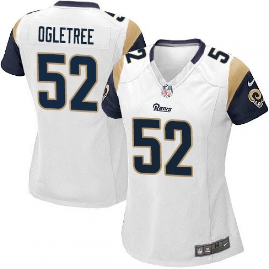 Women's Nike Los Angeles Rams 52 Alec Ogletree Game White NFL Jersey