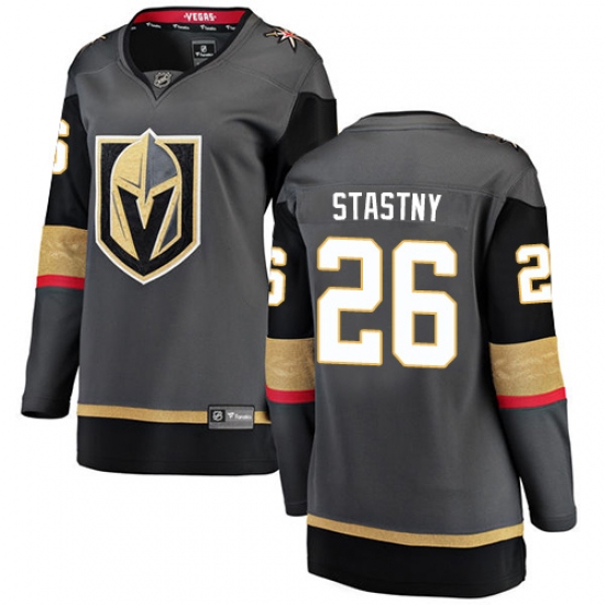 Women's Vegas Golden Knights 26 Paul Stastny Authentic Black Home Fanatics Branded Breakaway NHL Jersey