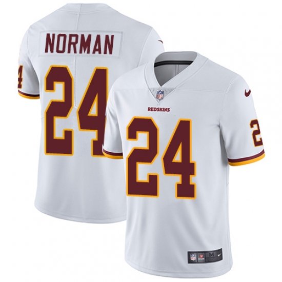 Men's Nike Washington Redskins 24 Josh Norman White Vapor Untouchable Limited Player NFL Jersey