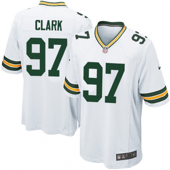 Men's Nike Green Bay Packers 97 Kenny Clark Game White NFL Jersey