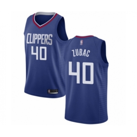 Youth Los Angeles Clippers 40 Ivica Zubac Swingman Blue Basketball Jersey - Icon Edition