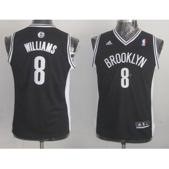 Nets 8 Deron Williams Black Stitched Youth NBA Jersey