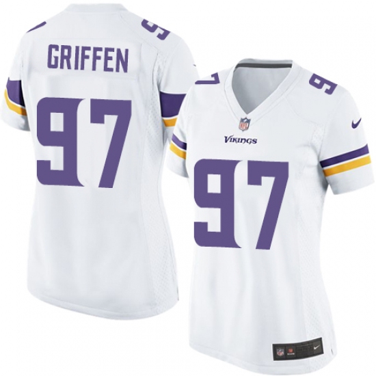 Women's Nike Minnesota Vikings 97 Everson Griffen Game White NFL Jersey