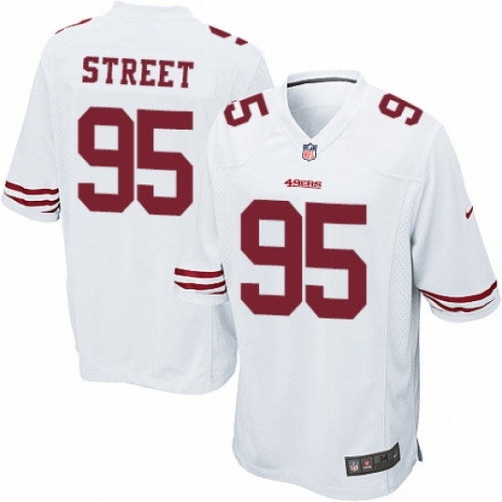 Men's Nike San Francisco 49ers 95 Kentavius Street Game White NFL Jersey