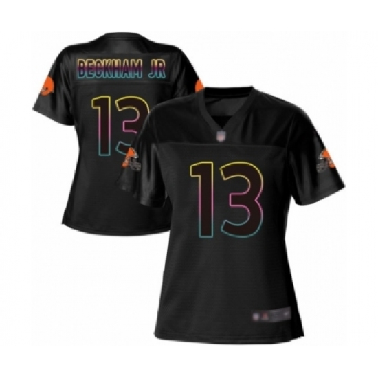 Women's Odell Beckham Jr. Game Black Nike Jersey NFL Cleveland Browns 13 Fashion