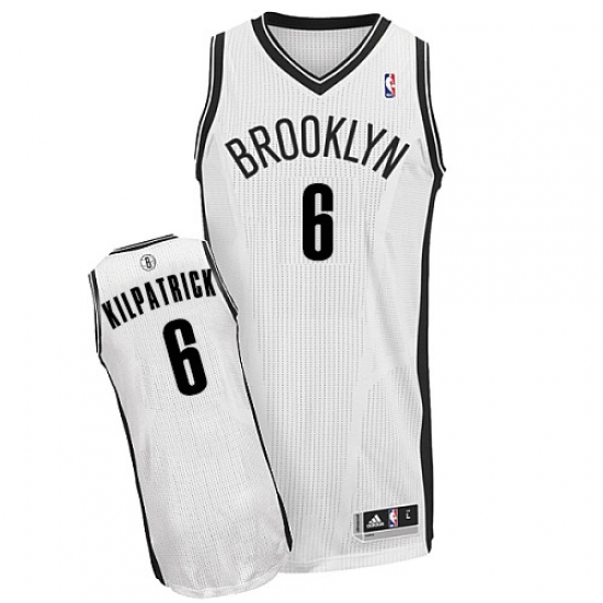 Men's Adidas Brooklyn Nets 6 Sean Kilpatrick Authentic White Home NBA Jersey