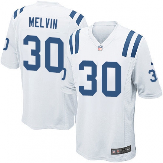 Men's Nike Indianapolis Colts 30 Rashaan Melvin Game White NFL Jersey