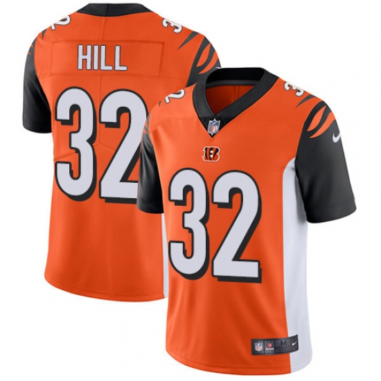 Youth Nike Cincinnati Bengals 32 Jeremy Hill Vapor Untouchable Limited Orange Alternate NFL Jersey